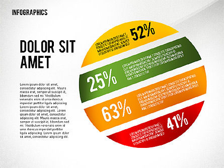 Infographics 차트 템플릿, 슬라이드 8, 02461, 인포메이션 그래픽 — PoweredTemplate.com