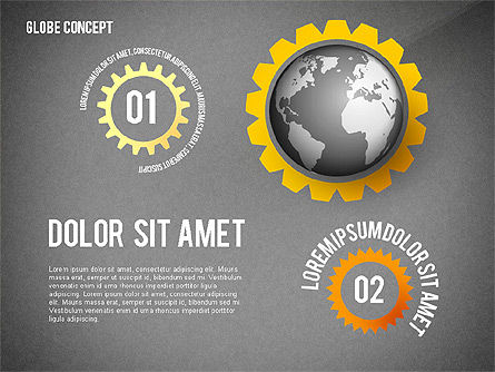 Globe-concept, Dia 10, 02464, Presentatie Templates — PoweredTemplate.com