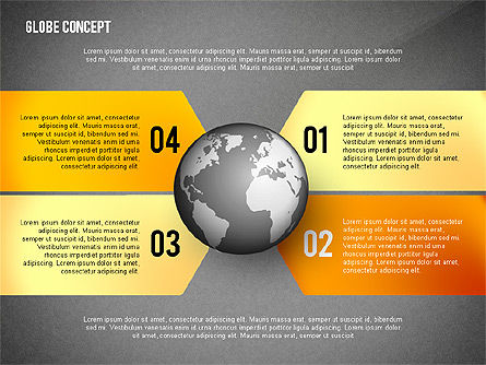 Globe-concept, Dia 11, 02464, Presentatie Templates — PoweredTemplate.com