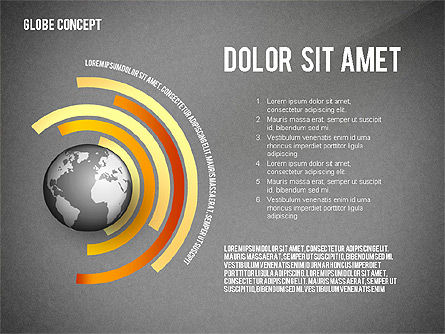 Globus-Konzept, Folie 12, 02464, Präsentationsvorlagen — PoweredTemplate.com