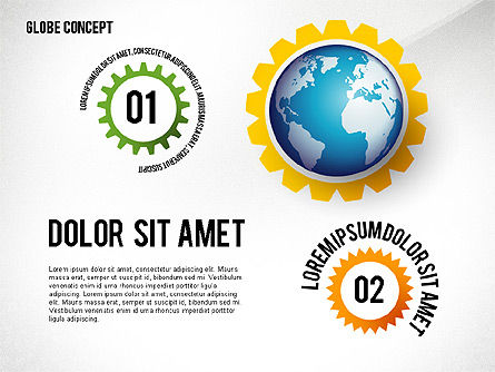 Globe-concept, Dia 2, 02464, Presentatie Templates — PoweredTemplate.com