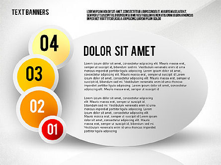 Creative Text Banners Toolbox, PowerPoint Template, 02465, Text Boxes — PoweredTemplate.com