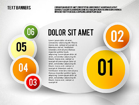 Caja de herramientas de banners de texto creativo, Diapositiva 3, 02465, Cuadros de texto — PoweredTemplate.com