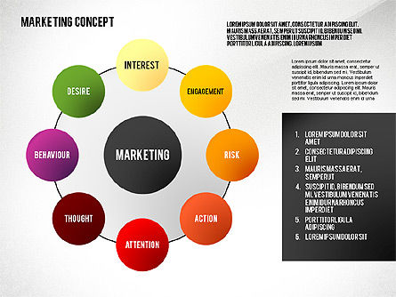 Marketing presentatiesjabloon, PowerPoint-sjabloon, 02467, Presentatie Templates — PoweredTemplate.com