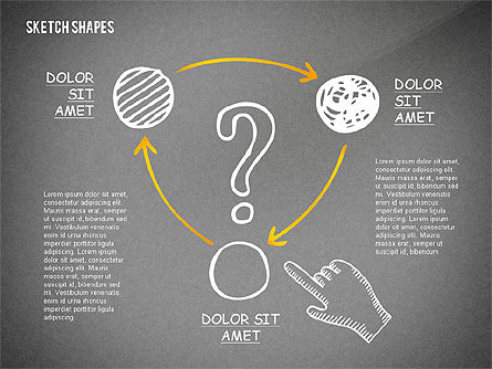 Presentación con bocetos, Diapositiva 10, 02468, Plantillas de presentación — PoweredTemplate.com