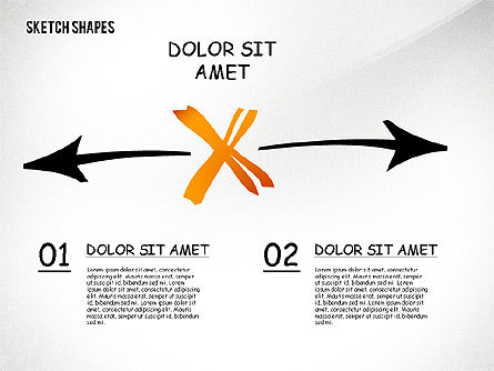 Presentación con bocetos, Diapositiva 8, 02468, Plantillas de presentación — PoweredTemplate.com