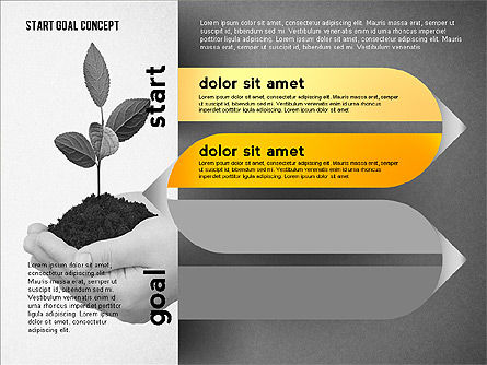 Dall'inizio alla concept obiettivo, Slide 14, 02469, Diagrammi Palco — PoweredTemplate.com