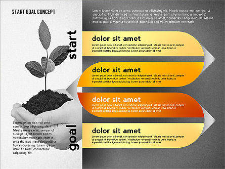 Dall'inizio alla concept obiettivo, Slide 16, 02469, Diagrammi Palco — PoweredTemplate.com