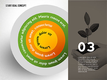 Dall'inizio alla concept obiettivo, Slide 3, 02469, Diagrammi Palco — PoweredTemplate.com