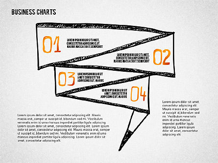 Doodle charts, Dia 5, 02470, Businessmodellen — PoweredTemplate.com