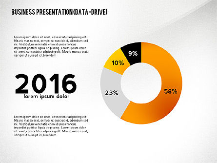 Presentasi Bisnis Dengan Data Driven Charts, Slide 3, 02472, Templat Presentasi — PoweredTemplate.com