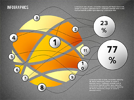 Bandiere variopinte infographic, Slide 10, 02474, Infografiche — PoweredTemplate.com