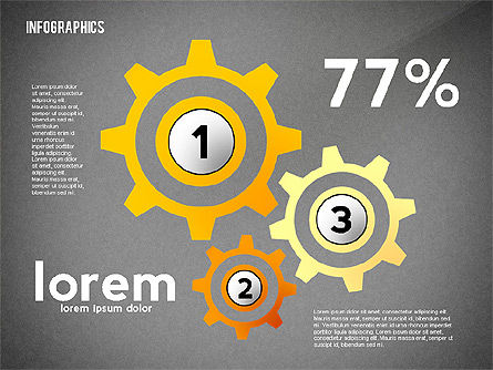 Bunte infografische Banner, Folie 11, 02474, Infografiken — PoweredTemplate.com