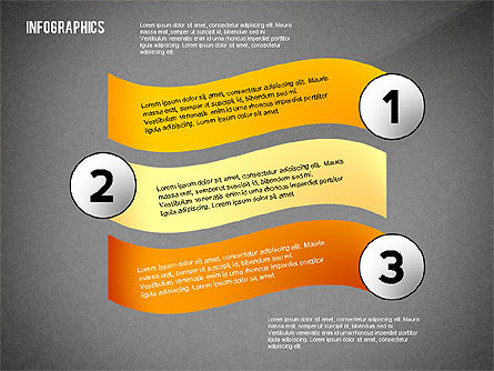 Banderas Infográficas Coloridas, Diapositiva 12, 02474, Infografías — PoweredTemplate.com