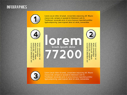 Bunte infografische Banner, Folie 15, 02474, Infografiken — PoweredTemplate.com