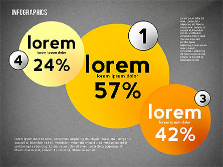 Bunte infografische Banner, Folie 16, 02474, Infografiken — PoweredTemplate.com