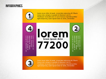 Bunte infografische Banner, Folie 7, 02474, Infografiken — PoweredTemplate.com