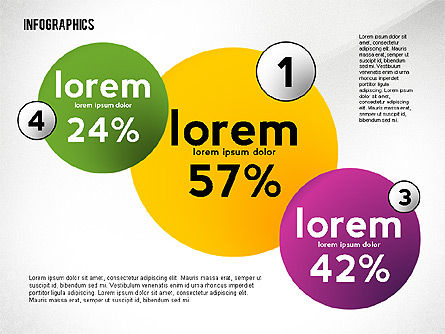 Bunte infografische Banner, Folie 8, 02474, Infografiken — PoweredTemplate.com