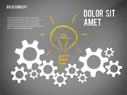 Idea bulbo concetto, Slide 12, 02476, Forme — PoweredTemplate.com