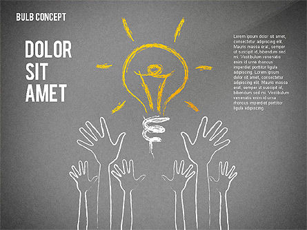 Concept d'ampoule d'idées, Diapositive 13, 02476, Formes — PoweredTemplate.com