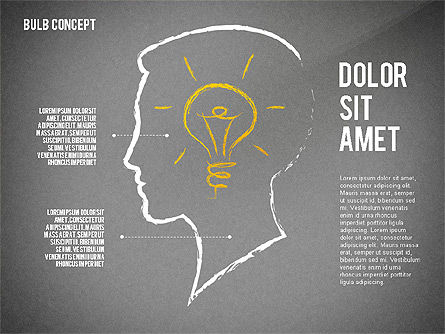 Idea Bulb Concept, Diapositiva 16, 02476, Formas — PoweredTemplate.com