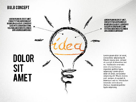 Idea Bulb Concept, Diapositiva 6, 02476, Formas — PoweredTemplate.com