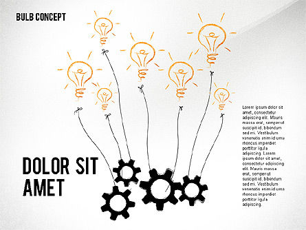 Idea Bulb Concept, Diapositiva 7, 02476, Formas — PoweredTemplate.com