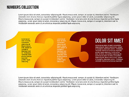 Staged Text Boxes with Numbers Toolbox, Slide 2, 02477, Shapes — PoweredTemplate.com