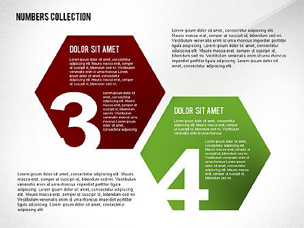 Staged Text Boxes with Numbers Toolbox, Slide 5, 02477, Shapes — PoweredTemplate.com