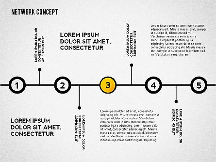 Modèle de présentation en réseau, Diapositive 5, 02482, Modèles de présentations — PoweredTemplate.com