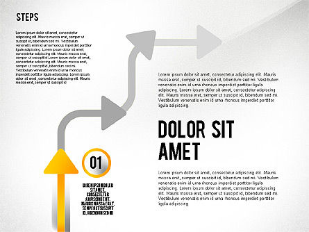 Process with Nodes, Slide 3, 02483, Process Diagrams — PoweredTemplate.com