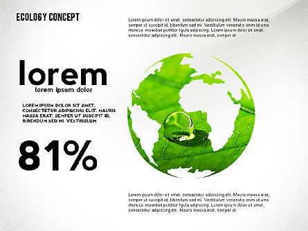 Ecologie silhouetten presentatiesjabloon, PowerPoint-sjabloon, 02484, Presentatie Templates — PoweredTemplate.com
