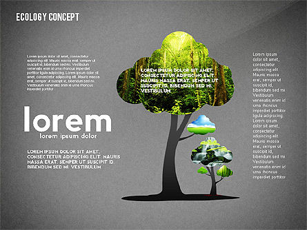 Ecology Silhouettes Presentation Template, Slide 11, 02484, Presentation Templates — PoweredTemplate.com