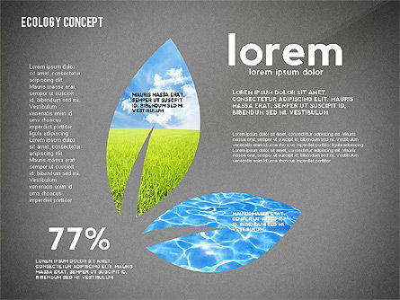 Modèle de présentation des silhouettes écologiques, Diapositive 12, 02484, Modèles de présentations — PoweredTemplate.com