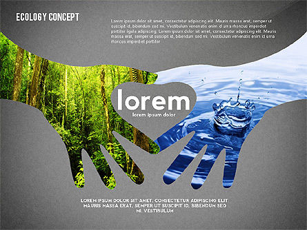 Ecology Silhouettes Presentation Template, Slide 15, 02484, Presentation Templates — PoweredTemplate.com