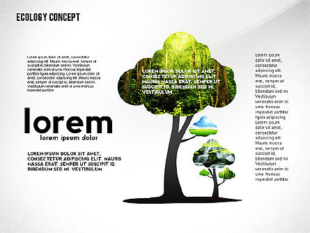 Modèle de présentation des silhouettes écologiques, Diapositive 3, 02484, Modèles de présentations — PoweredTemplate.com