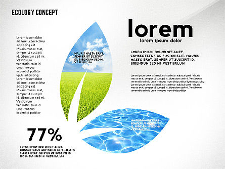 Modèle de présentation des silhouettes écologiques, Diapositive 4, 02484, Modèles de présentations — PoweredTemplate.com