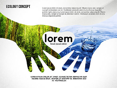 Ecologie silhouetten presentatiesjabloon, Dia 7, 02484, Presentatie Templates — PoweredTemplate.com