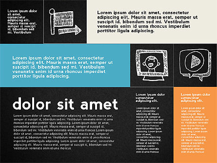 Presentation in Flat Design with Doodle Shapes, Slide 16, 02485, Presentation Templates — PoweredTemplate.com