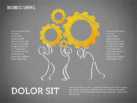 Formas de Team Building con Stickman, Diapositiva 14, 02486, Plantillas de presentación — PoweredTemplate.com