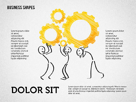 Formas de Team Building con Stickman, Diapositiva 6, 02486, Plantillas de presentación — PoweredTemplate.com