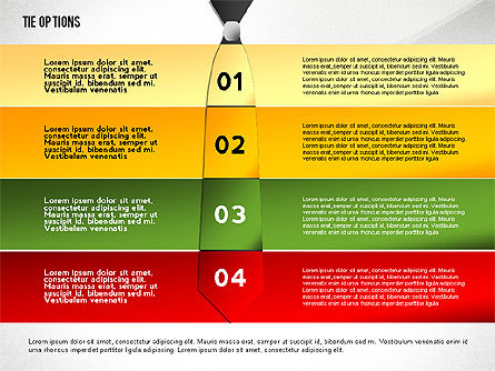 Opciones de Tie, Diapositiva 8, 02488, Diagramas de la etapa — PoweredTemplate.com