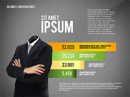 Informe de negocio con Infographics, Diapositiva 11, 02490, Plantillas de presentación — PoweredTemplate.com