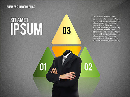 Bedrijfs rapport met infographics, Dia 13, 02490, Presentatie Templates — PoweredTemplate.com