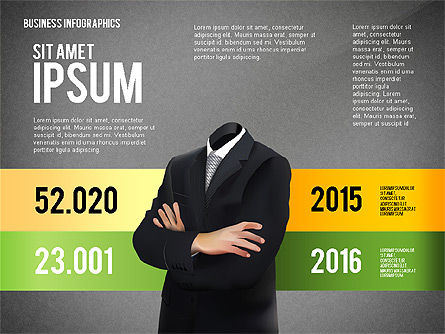 Informe de negocio con Infographics, Diapositiva 14, 02490, Plantillas de presentación — PoweredTemplate.com