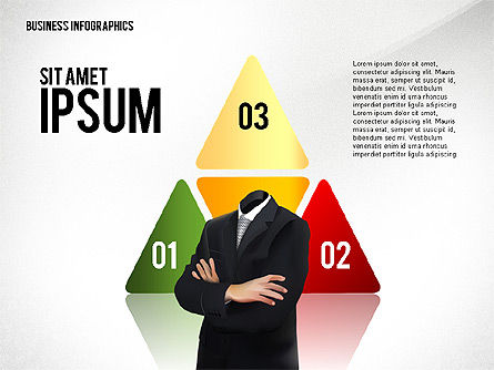 Business Report with Infographics, Slide 5, 02490, Presentation Templates — PoweredTemplate.com