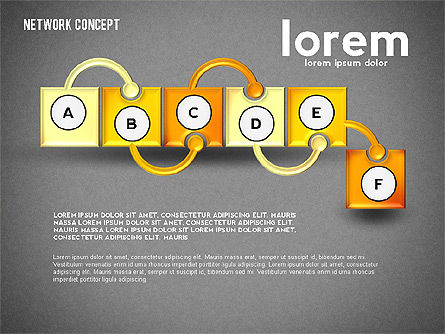 Diagram Daftar Yang Ditautkan, Slide 16, 02492, Diagram Panggung — PoweredTemplate.com
