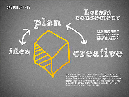 Kotak Peralatan Grafik Gaya Sketsa, Slide 11, 02494, Model Bisnis — PoweredTemplate.com