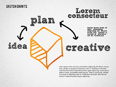 Kotak Peralatan Grafik Gaya Sketsa, Slide 3, 02494, Model Bisnis — PoweredTemplate.com