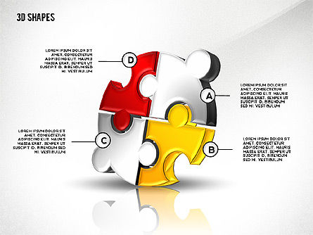 Colección de formas 3D creativas, Diapositiva 4, 02495, Formas — PoweredTemplate.com